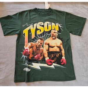 Iron Mike Tyson T Shirt Mens Size Small Green Boxing Boxer Mike Tyson Tilly's